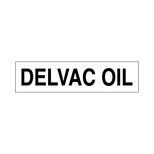 PID-DELVAC - DELVAC - Black/White Decal