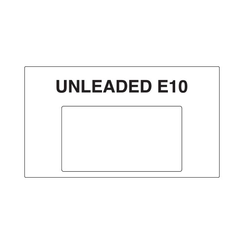 T18785-UNE10 - Unleaded E10 Black, White