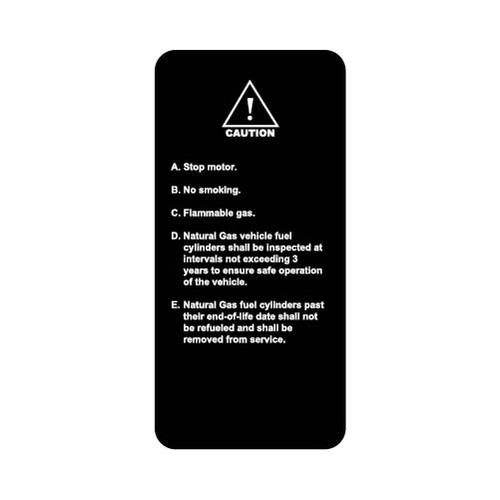 ENS1105G142 - Caution Instruction Overlay