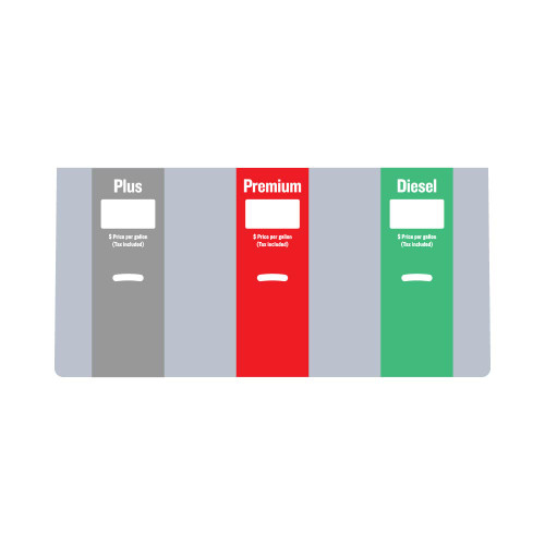 ENS1004G1148 - Three product Overlay - Plus / Premium / Diesel