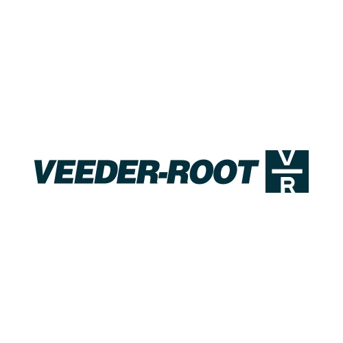 VEEDER ROOT - "VEEDER ROOT" CUT TEXT BLUE