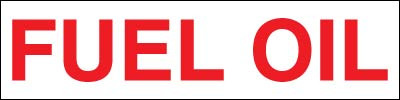 PID-MC128 - FUEL OIL 12X3 RED/WHITE