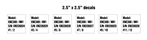 PID-SNK1 - PUMP SERIAL NUMBER KIT 6 DECAL