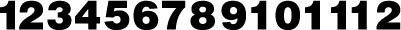 VL-5.5-1-12 - BLACK VINYL CUT #'S 1-12