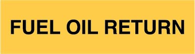 PID-FOR29 - 2.5X9 FUEL OIL RETURN BLK/YLW