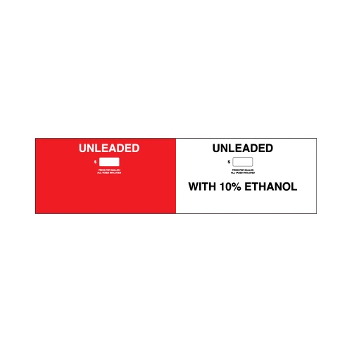 W40050-KG5 - Two Product Overlay - Unleaded / Unleaded with 10%