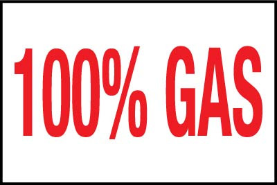 PID-100%3X2 - 3X2.5 100% GAS (RED/WHT)