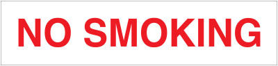 PID-248C - 6.5X28 NO SMOKING