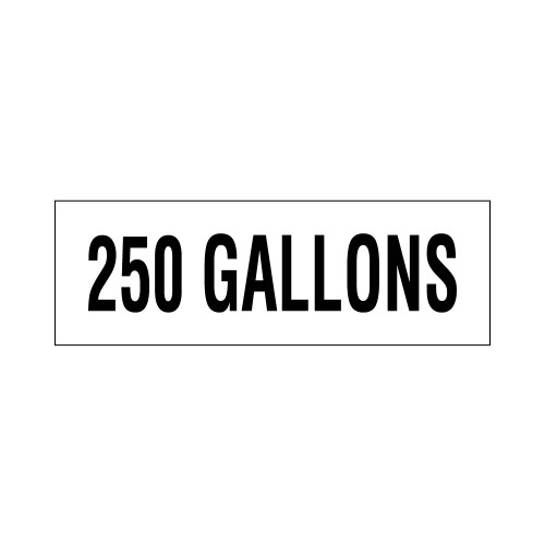PID-GAL250412 - 12x4 250 Gallons Black/White