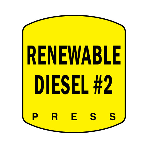 ES500S-RD2YB - Renewable Diesel #2 Yellow/Black Text