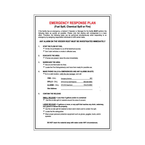 PID-ERP1812 - 18x12 Emergency Response Plan