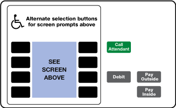 ENE0614G514 - ADA PRINTER DOOR OVERLAY