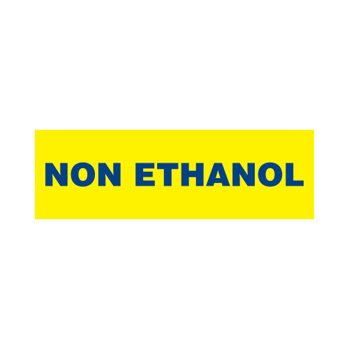 PID-NE25x8 - 25x8 Vinyl Non Ethanol - Blue Text/Yellow Background