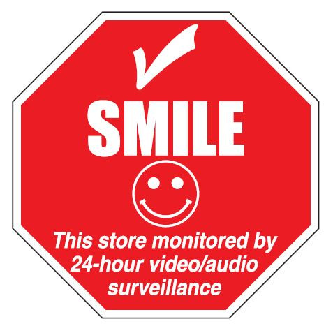 PI-CK-SMILE - 8 INCH OCTAGON 1 SIDED SMILE