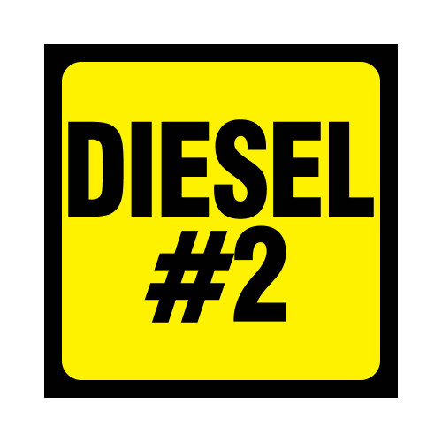 OR-D#2NPSM - Small Diesel #2 Octane Decal