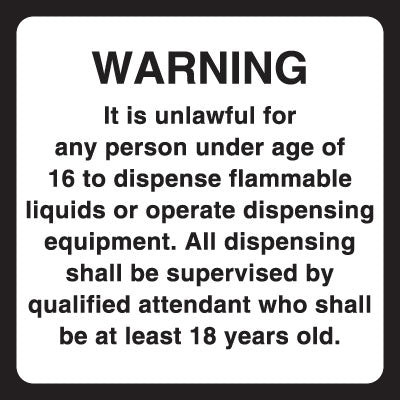 PI-D-118 - UNLAWFUL TO DISPENSE 6X6