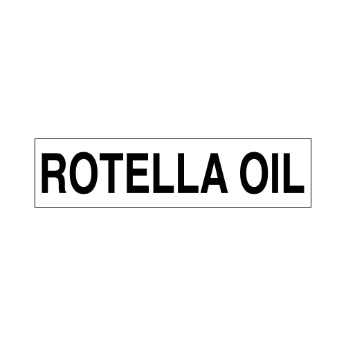 PID-ROTELLA - ROTELLA OIL - Black/White Decal