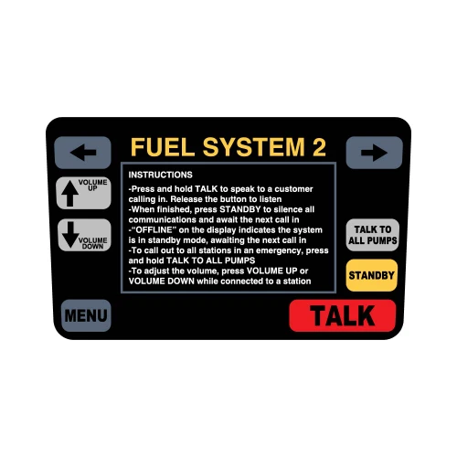 0203-0496J - Intercom Overlay Fuel System 2