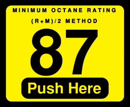 001-129999 - 87 Push Here Octane Decal