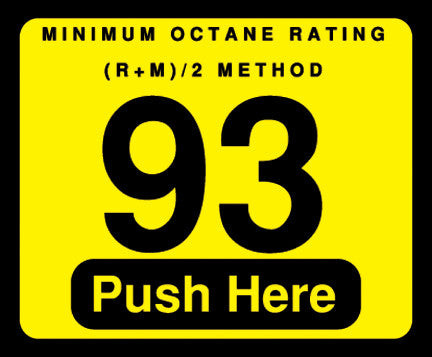 003-129999 - 93 Push Here Octane Decal