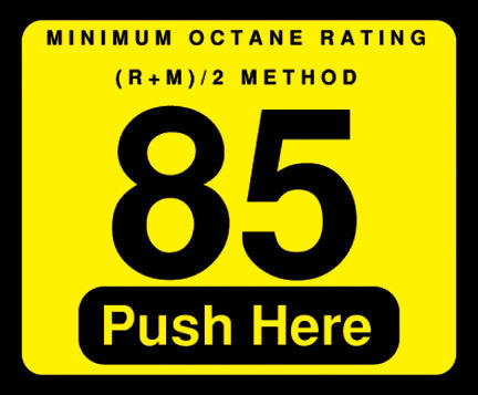 044-129999 - 85 Push Here Octane Decal