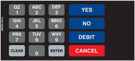 886542-005D - Keypad Overlay