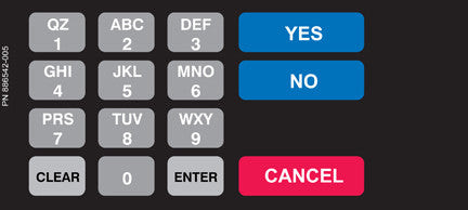 886542-005 - Keypad Overlay