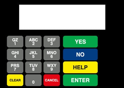 886542-009 - Keypad Overlay