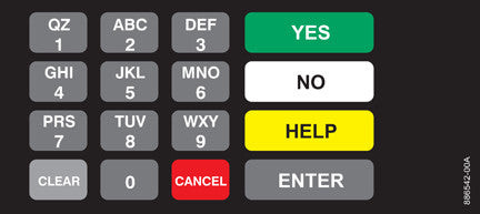 886542-00A - Keypad Overlay
