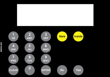 886542-063 - Amoco Keypad Overlay