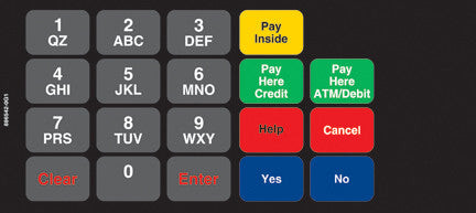 886542-999 - Keypad Overlay