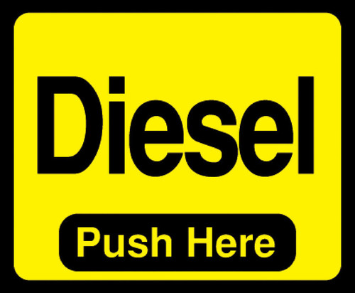 DIES-129999 - Diesel Push Here Octane Decal