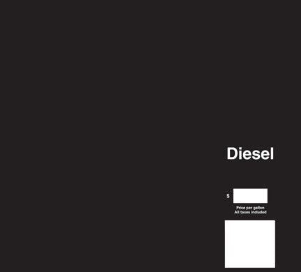 EN08002G031 - Left Cim Brand Panel Diesel Circle K