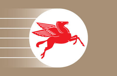 EN13001GA049 - Lower Door Graphic - Exxon Pegasus Tan