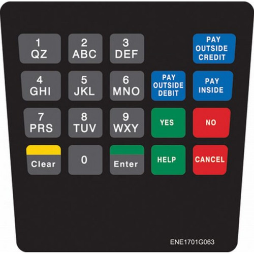 ENE1701G063 - E Cim Keypad Overlay Flash Foods