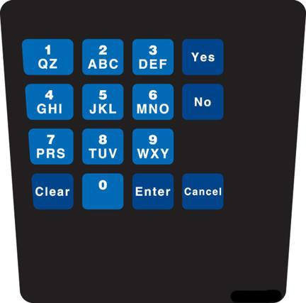 ENE1701G0G1 - E Cim Keypad Overlay