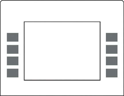 EU01003G002 - Monochrome Softkey Overlay Shell