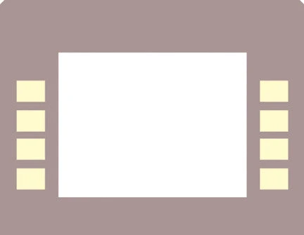 EU01003G028 - Monochrome Softkey Overlay