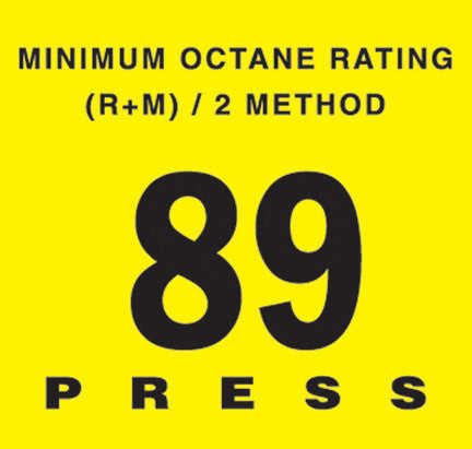 EU02001G002 - Octane Rating Button Overlay 89