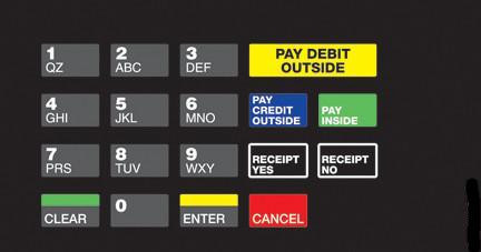 EU03004G069 - Crind Keypad Overlay Racetrac