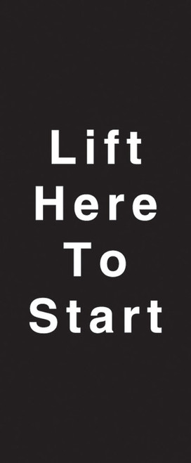 M01047A000 - Lift to Start Decal