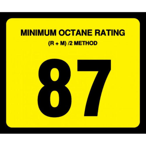 OR-87 - 87 Octane Rating Decal