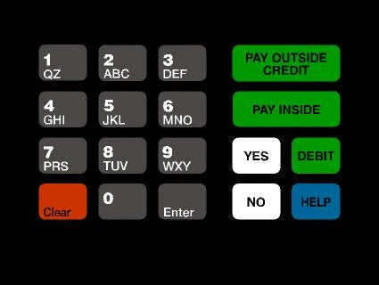 T18724-1035 - Citgo Crind Keypad Overlay