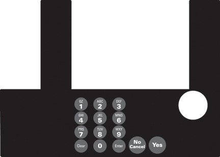 T50038-00 - Infoscreen Keypad Overlay