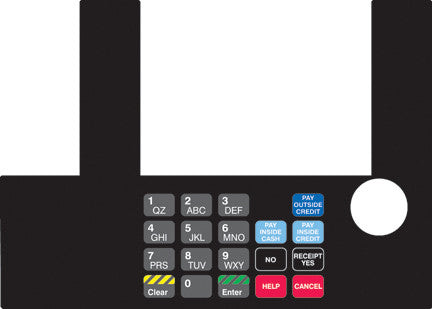 T50038-05 - Infoscreen Keypad Overlay Generic