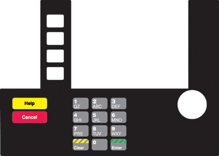 T50038-101 - Infoscreen Keypad Overlay Shell