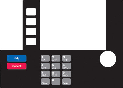 T50038-104 - Infoscreen Keypad Overlay Exxon