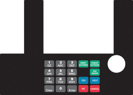T50038-1091 - Infoscreen Keypad Overlay 7-11