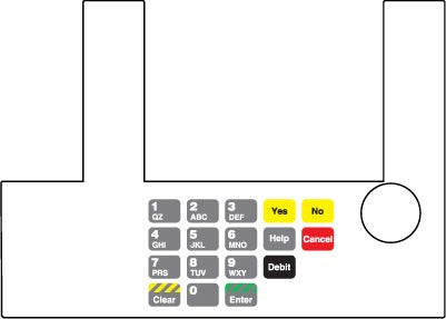 T50038-1093 - Infoscreen Keypad Overlay Shell