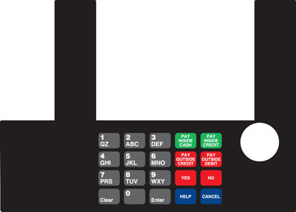 T50038-1119 - Infoscreen Keypad Overlay Emro